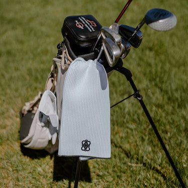 Pike Embroidered White Waffle Golf Towel
