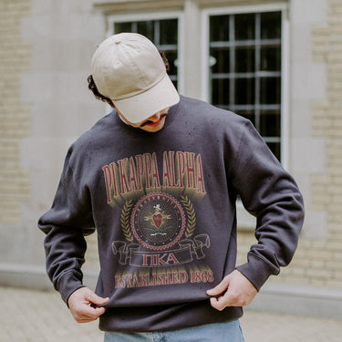 Pike Greek Fraternity Heavyweight Graphic Crewneck