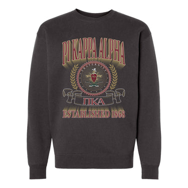Pike Frat Heavyweight Graphic Crewneck.