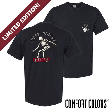 PIKE Comfort Colors Stay Spooky Short Sleeve Tee | Pi Kappa Alpha | Shirts > Short sleeve t-shirts