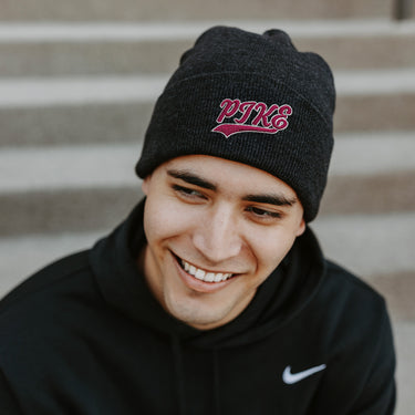 New! Pike Signature Charcoal Beanie