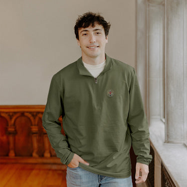 New! Pike Embroidered Crest Quarter Zip Pi Kappa Alpha