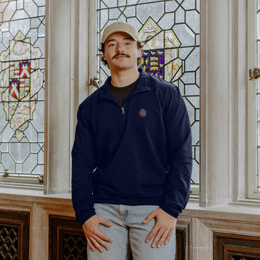 New! Pike Embroidered Crest Quarter Zip Pi Kappa Alpha