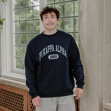 PIKE Navy Greek Champion Collegiate Crewneck