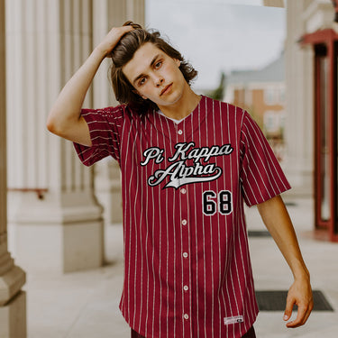Pike Pinstripe Baseball Jersey.