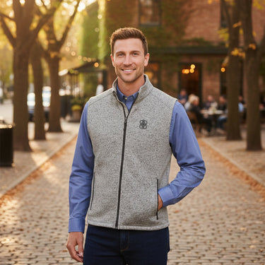 Pike Shield and Diamond Gray Vest