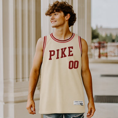 Pi Kappa Alpha sublimated fraternity basketball jersey.