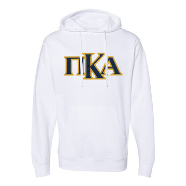 PIKE White Sewn On Greek Letter Hoodie