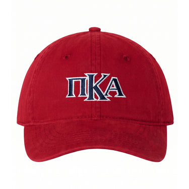PIKE Red Greek Letter Cap