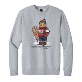 Heather grey crewneck with fraternity design