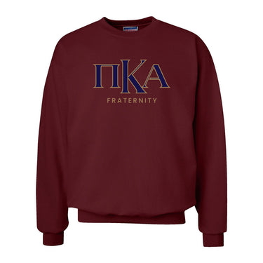 Pike Maroon Old School Crewneck