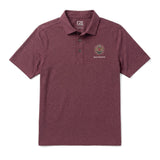 PIKE Cutter & Buck Maroon Crest Polo shirt with embroidered crest logo and personalized name text on the chest