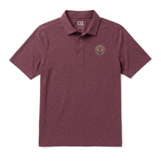 PIKE Cutter & Buck Maroon Crest Polo shirt with embroidered crest logo