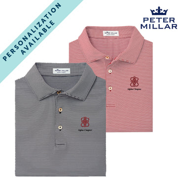 New! Pike Personalized Peter Millar Polo With Symbol