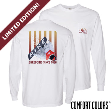 New! Limited Edition Pike Comfort Colors Slope Shredder Long Sleeve Tee