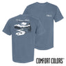 Pike fraternity t-shirt featuring an outdoor nature scene.