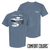 Pike fraternity t-shirt featuring an outdoor nature scene.