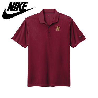 Pike Nike Maroon Symbol Performance Polo