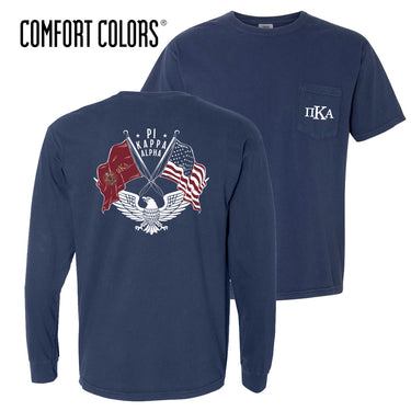 Pike Comfort Colors Navy Patriot tee