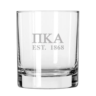 Pike Engraved Glass | Pi Kappa Alpha | Drinkware > 8 ounce glasses