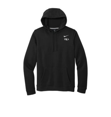 Black Printed Hoody Front