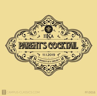 Pi Kappa Alpha University of North Carolina Parents Cocktail 2019 Tee