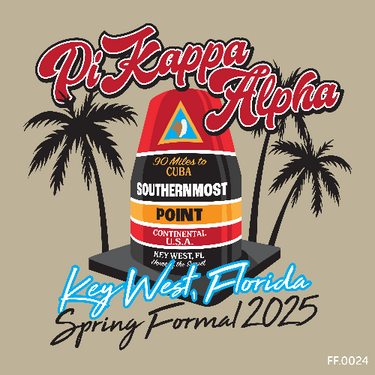 Pi Kappa Alpha Key West Spring Formal 2025 Tee