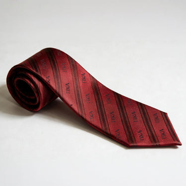 Red Stripe Neckties Front